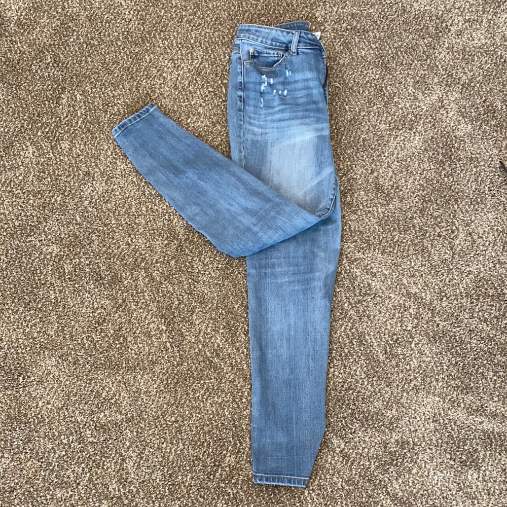High rise skinny jeans